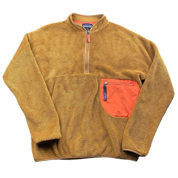 Patagonia Jackets & Blazers - Patagonia Brown and Orange Teddy Jacket with Plush Fleece